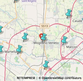 Mappa Via delle Tofane, 31021 Mogliano Veneto TV, Italia (6.21917)