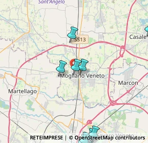 Mappa Via delle Tofane, 31021 Mogliano Veneto TV, Italia (6.91167)