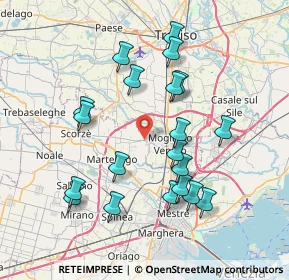 Mappa Strada Provinciale, 30037 Scorzè VE, Italia (7.4465)