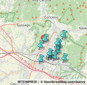 Mappa Via Francesco Salodini, 25127 Brescia BS, Italia (2.92692)