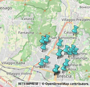 Mappa Via Francesco Salodini, 25127 Brescia BS, Italia (2.05895)