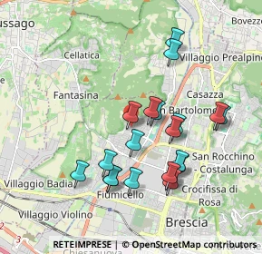 Mappa Via Francesco Salodini, 25127 Brescia BS, Italia (1.7585)