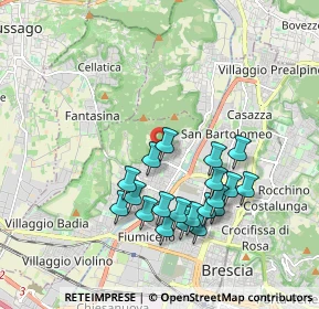 Mappa Via Francesco Salodini, 25127 Brescia BS, Italia (1.786)
