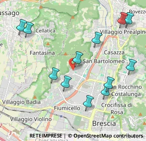 Mappa Via Francesco Salodini, 25127 Brescia BS, Italia (2.28167)