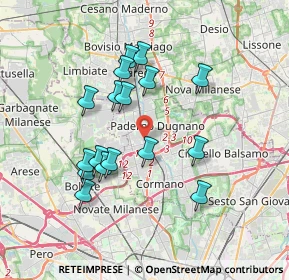 Mappa Piazza Enrico Berlinguer, 20037 Paderno Dugnano MI, Italia (3.30588)