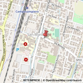Mappa Via Bonora, 10, 35012 Camposampiero, Padova (Veneto)