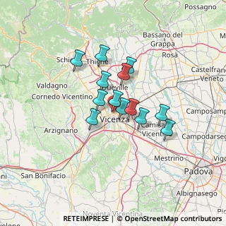 Mappa Via Curtatone, 36100 Vicenza VI, Italia (9.36615)