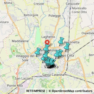 Mappa Via Curtatone, 36100 Vicenza VI, Italia (1.685)