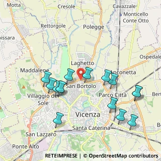 Mappa Via Curtatone, 36100 Vicenza VI, Italia (2.04333)