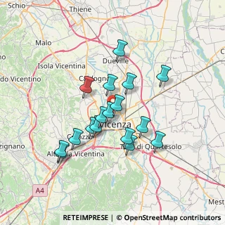 Mappa Via Curtatone, 36100 Vicenza VI, Italia (5.98471)