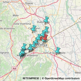 Mappa Via Curtatone, 36100 Vicenza VI, Italia (6.12059)