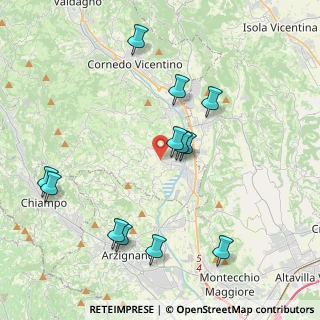 Mappa Via Munaretti, 36070 Trissino VI, Italia (4.24583)