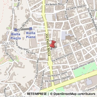 Mappa Via arnulfo giuseppe 20, 13900 Biella, Biella (Piemonte)