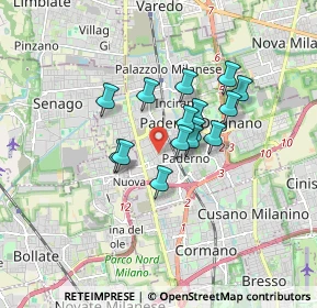Mappa Via Guglielmo Pepe, 20037 Paderno Dugnano MI, Italia (1.21133)