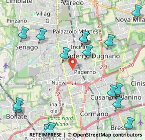 Mappa Via Guglielmo Pepe, 20037 Paderno Dugnano MI, Italia (2.89667)