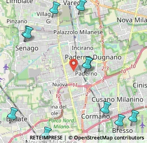 Mappa Via Guglielmo Pepe, 20037 Paderno Dugnano MI, Italia (2.95182)