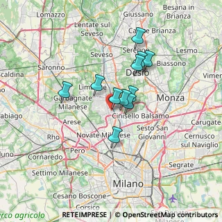 Mappa Via della Cava, 20037 Paderno Dugnano MI, Italia (4.99636)