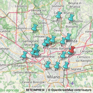 Mappa Via Guglielmo Pepe, 20037 Paderno Dugnano MI, Italia (7.20444)