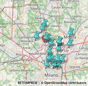 Mappa Via della Cava, 20037 Paderno Dugnano MI, Italia (6.2615)