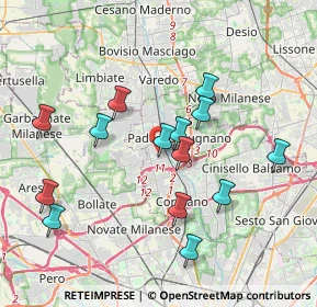 Mappa Via Guglielmo Pepe, 20037 Paderno Dugnano MI, Italia (3.69643)