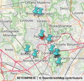 Mappa Via Guglielmo Pepe, 20037 Paderno Dugnano MI, Italia (3.54273)