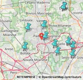 Mappa Via Guglielmo Pepe, 20037 Paderno Dugnano MI, Italia (4.26273)