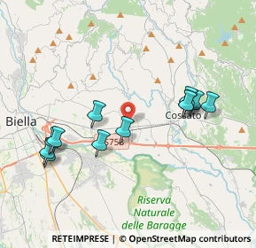 Mappa 13855 Valdengo BI, Italia (3.86333)