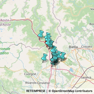Mappa 10010 Quincinetto TO, Italia (9.776)