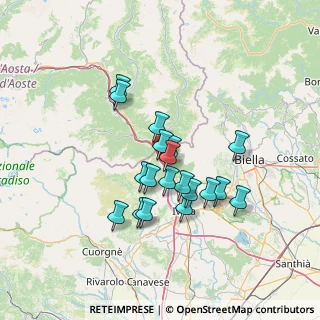 Mappa 10010 Quincinetto TO, Italia (11.28158)