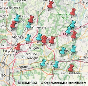 Mappa Via Cascina Cassinazza, 20867 Cambiago MI, Italia (8.917)