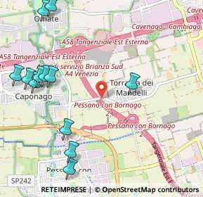 Mappa Via Cascina Cassinazza, 20867 Cambiago MI, Italia (1.36083)
