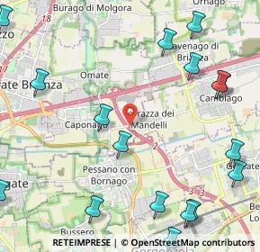 Mappa Via Cascina Cassinazza, 20867 Cambiago MI, Italia (3.01176)