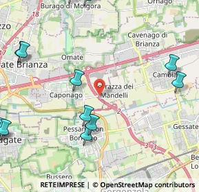 Mappa Via Cascina Cassinazza, 20867 Cambiago MI, Italia (3.10929)