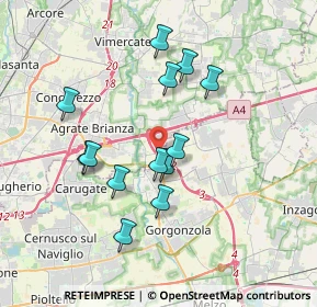 Mappa Via Cascina Cassinazza, 20867 Cambiago MI, Italia (3.26692)