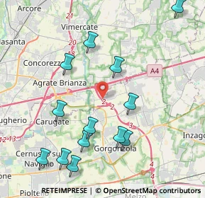 Mappa Via Cascina Cassinazza, 20867 Cambiago MI, Italia (4.53923)