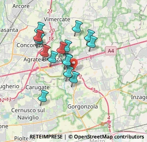 Mappa Via Cascina Cassinazza, 20867 Cambiago MI, Italia (2.90667)