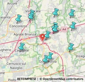 Mappa Via Cascina Cassinazza, 20867 Cambiago MI, Italia (4.08857)