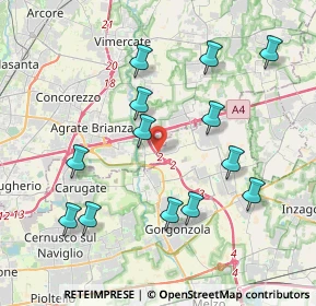 Mappa Via Cascina Cassinazza, 20867 Cambiago MI, Italia (4.07077)