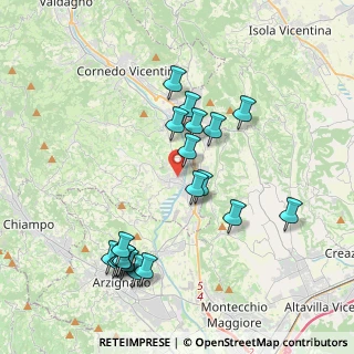 Mappa Via Dalle Ore, 36070 Trissino VI, Italia (3.987)