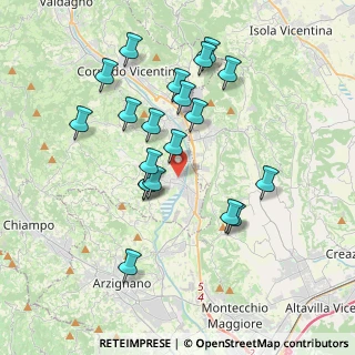 Mappa Via Dalle Ore, 36070 Trissino VI, Italia (3.5655)