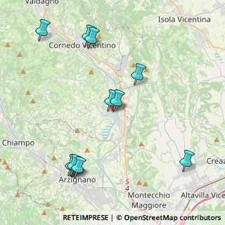 Mappa Via Dalle Ore, 36070 Trissino VI, Italia (4.79917)