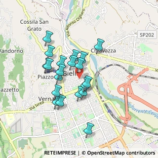 Mappa Via Gustavo di Valdengo, 13900 Biella BI, Italia (0.725)