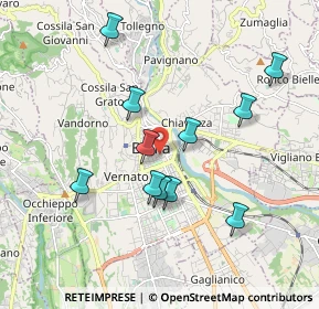 Mappa Via Gustavo di Valdengo, 13900 Biella BI, Italia (1.74909)