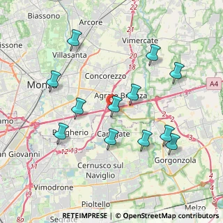 Mappa Viale delle Industrie, 20864 Zona , 20864 Zona (3.93833)