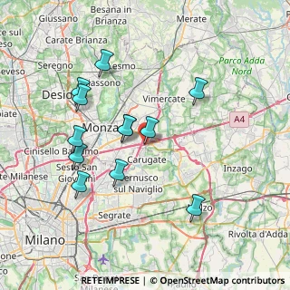 Mappa Viale delle Industrie, 20864 Zona , 20864 Zona (7.15083)