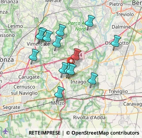 Mappa Via Risorgimento, 20060 Masate MI, Italia (6.25357)
