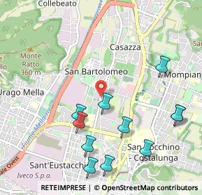 Mappa Via Tirandi Milziade, 25128 Brescia BS, Italia (1.16727)