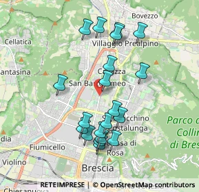 Mappa Via Tirandi Milziade, 25128 Brescia BS, Italia (1.779)