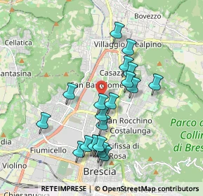 Mappa Via Tirandi Milziade, 25128 Brescia BS, Italia (1.7525)