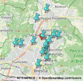 Mappa Via Tirandi Milziade, 25128 Brescia BS, Italia (1.49733)